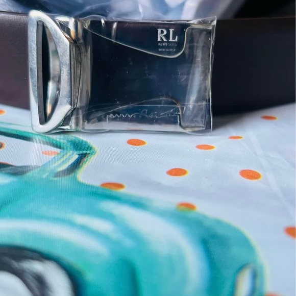 Ralph Lauren Silver Engine-Turned Belt Buckle - Picture 3 of 4